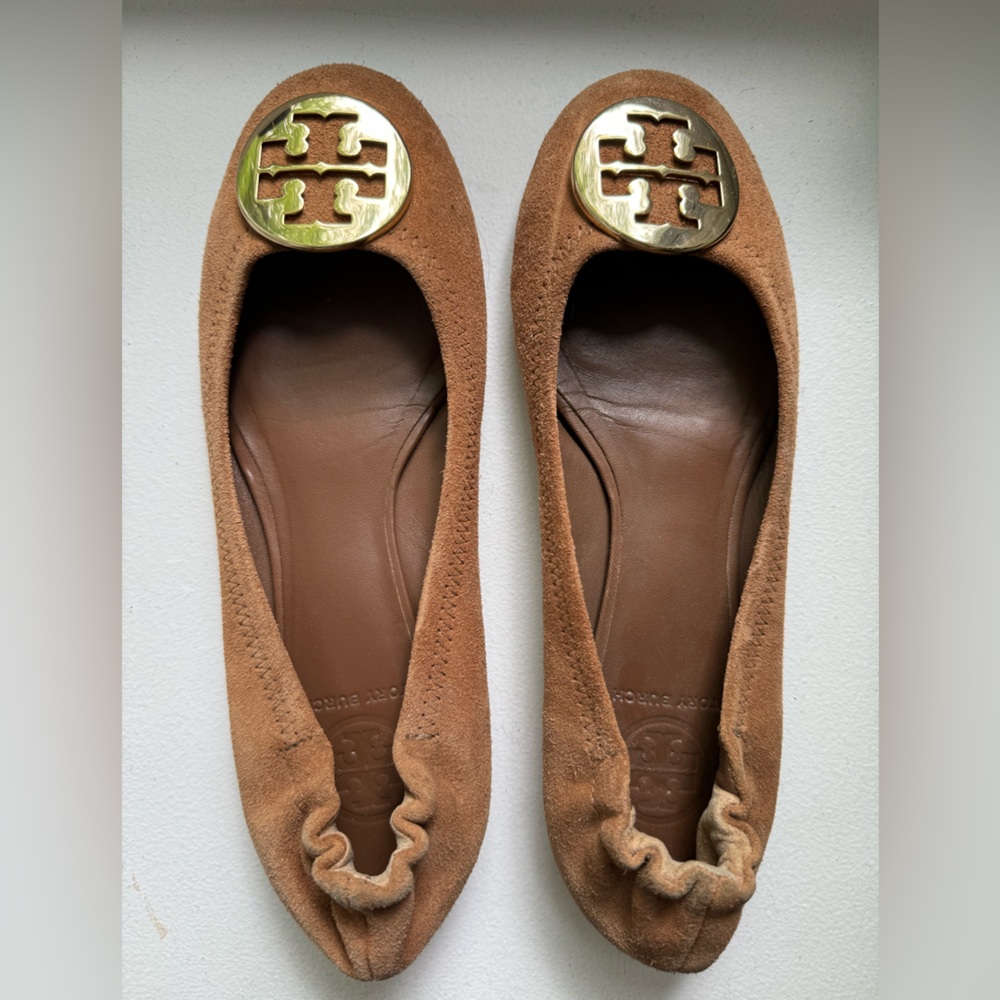 Tory Burch Suede Reva Ballet Flats